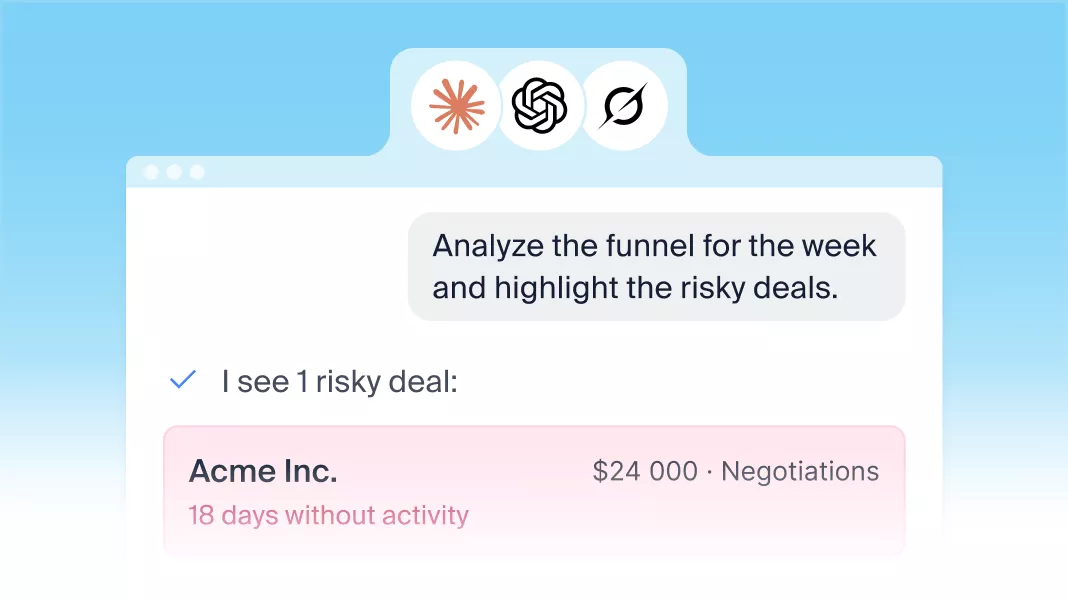 Ask AI about your CRM and&nbsp;sales