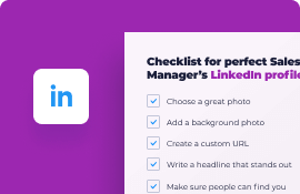 Checklist for a perfect Sales Manager’s LinkedIn profile