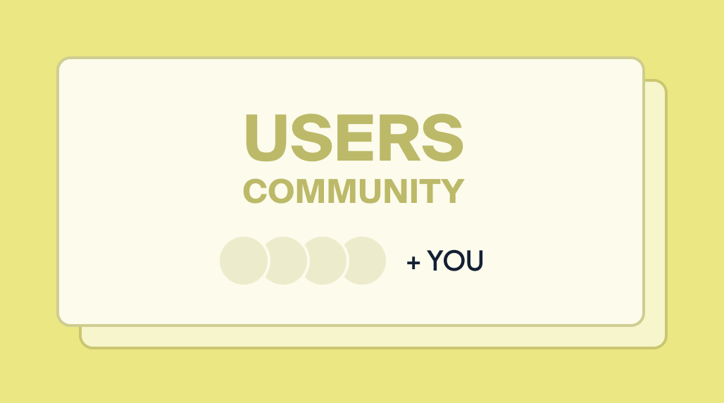 User Community screen